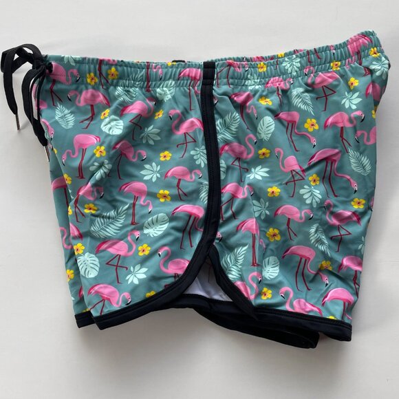 PoolBoy Mens Flamingo Print Swim Shorts Size M Elastic Waist Beach Vacation Sun‎ - Picture 7 of 9